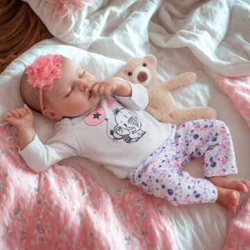 JIZHI Lifelike Reborn Baby Dolls Girl, 17 Inch Real Baby Doll Soft Body Realistic Newborn Vinyl Silicone Baby Doll Full Body Poseable Real Life Baby
