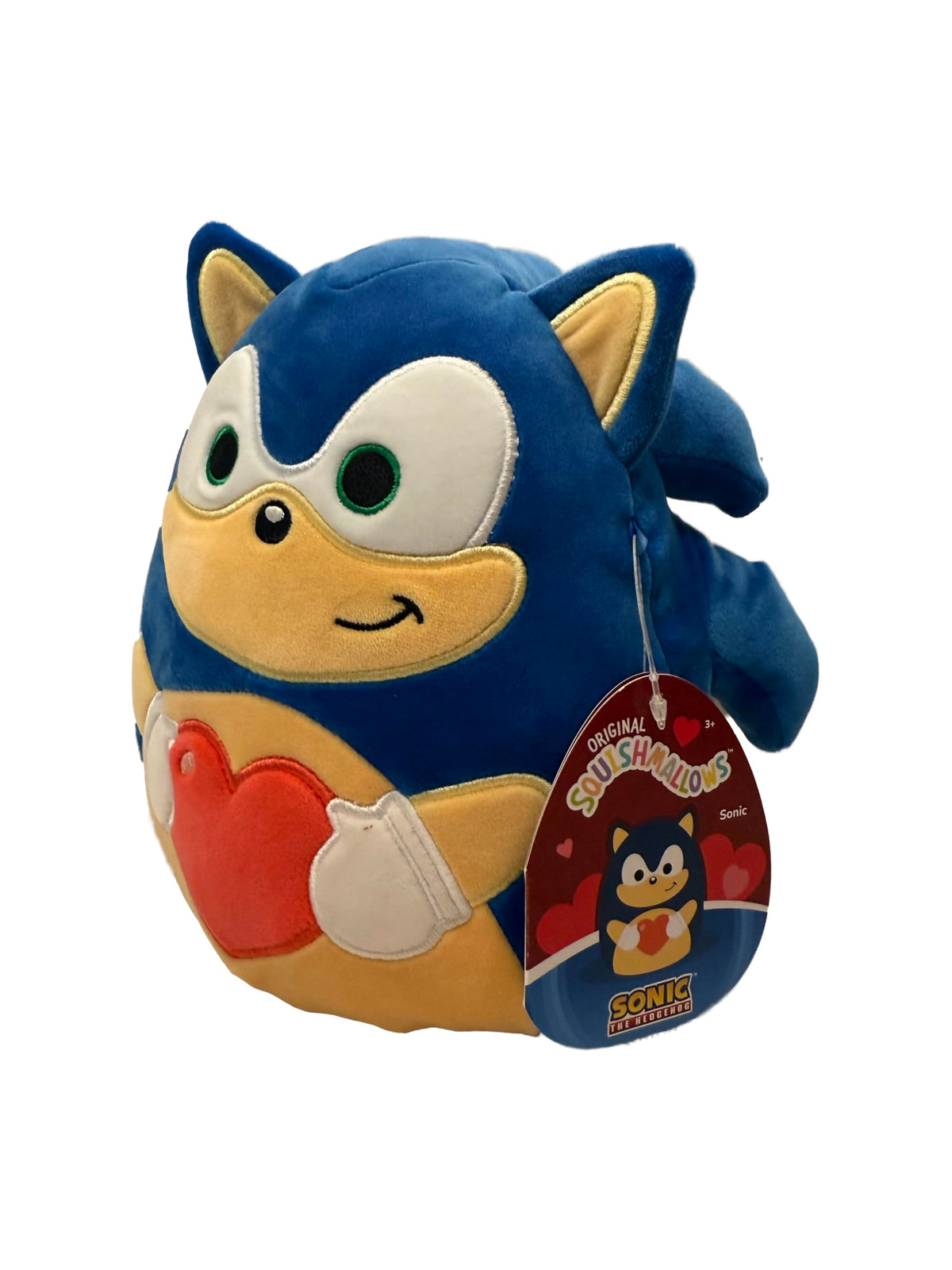 Squishmallows Original 8-Inch Sonic - Sonic The Hedgehog Valentines - Official Jazwares Plush - Collectible Soft & Squishy SEGA Stuffed Animal Toy -