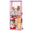 Ibnotuiy Stuffed Animal Zoo Storage PVC Stuffed Animal Holder, Pink
