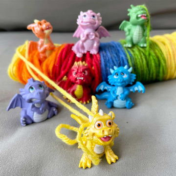 Safari Ltd. Mystic Mood Dragons TOOB - 7 Emotion-Themed Dragon Figurines - Social Emotional Learning Toy Set for Boys, Girls, and Kids 3+