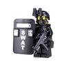Battle Brick 1.6 Inches Tall Collectible SWAT Police Officer Pointman Custom Minifigure| Genuine Police Minifig | Great Gift for Ages 10+ to Adult