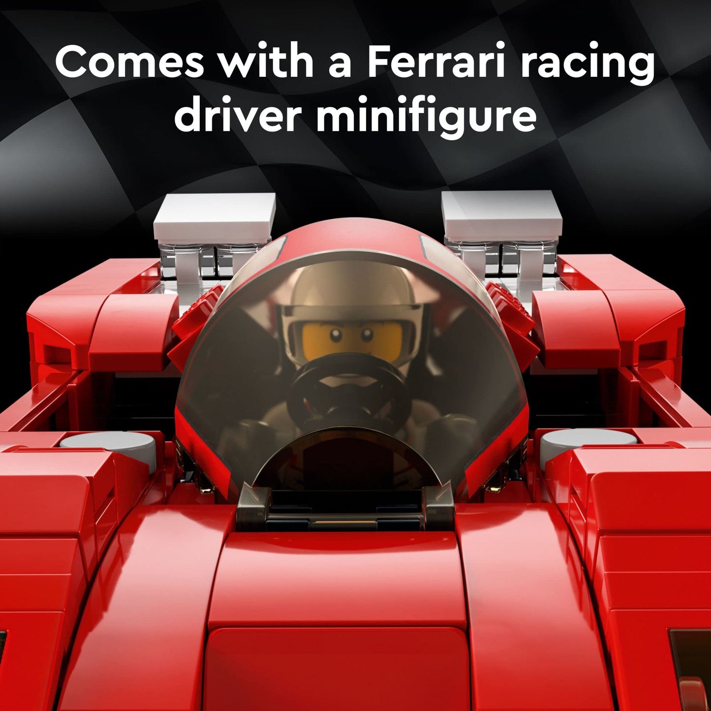 LEGO Speed Champions 1970 Ferrari 512 M 76906 Building Set - Sports Red Race Car Toy, Collectible Model Building Set with Racing Driver Minifigure