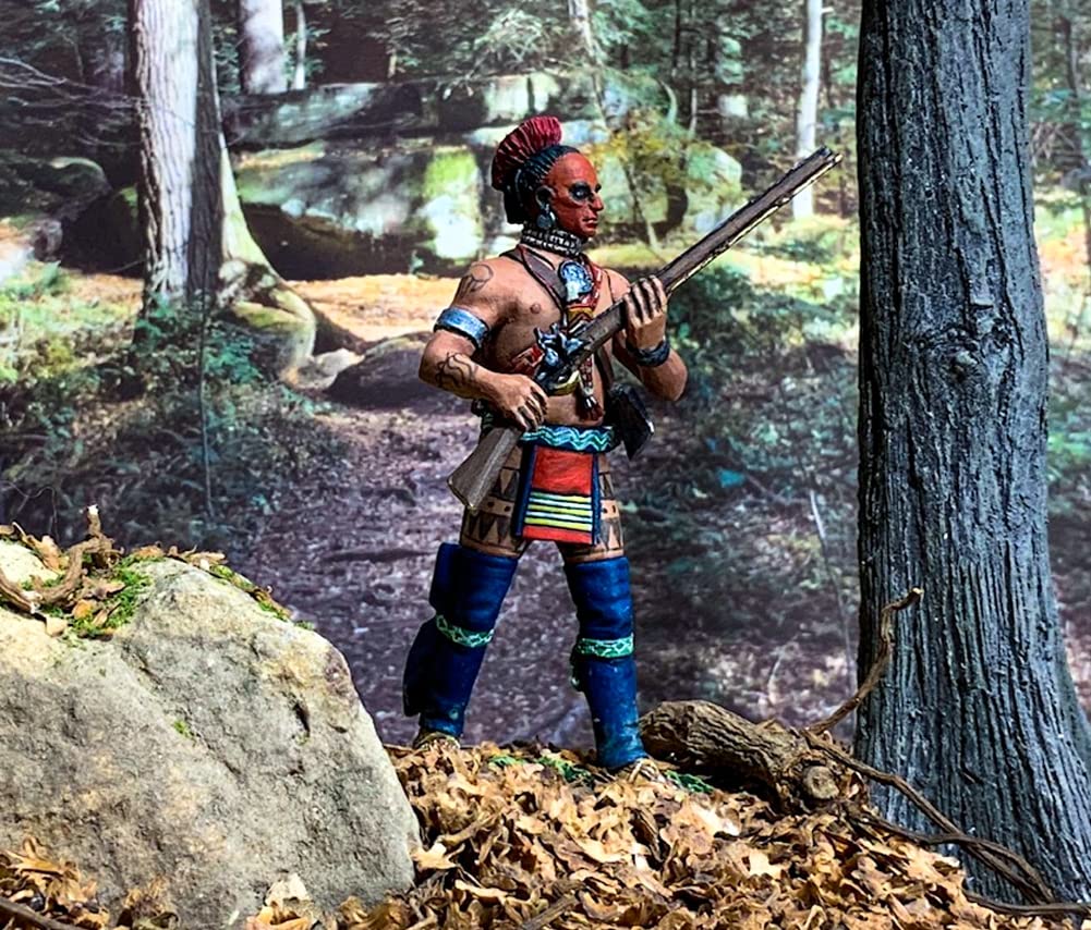 W. Britain American Revolution 16104 Woodland Indian advancing Toy Soldier