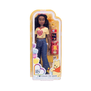 Disney ILY 4ever Fashion Dolls, Inspired by Winnie the Pooh 11.5" Tall with 13 Points of Articulation, Glittery Mickey Ring Included for You!