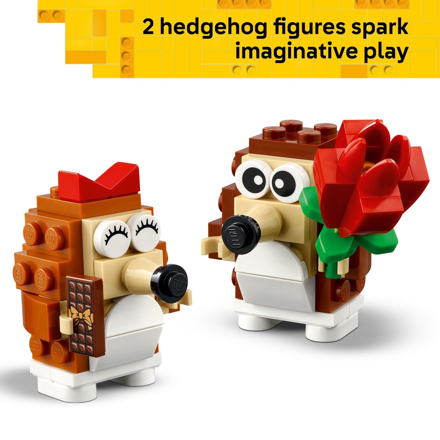 LEGO Hedgehog Picnic Date Building Toy - Animal Figures and Playset for Kids, Boys and Girls, Ages 8+ - Gift for Her and Him - with 2 Hedgehog Toys