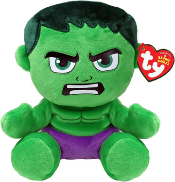 TY Beanie Babies Hulk (Soft Body) - 6", Green