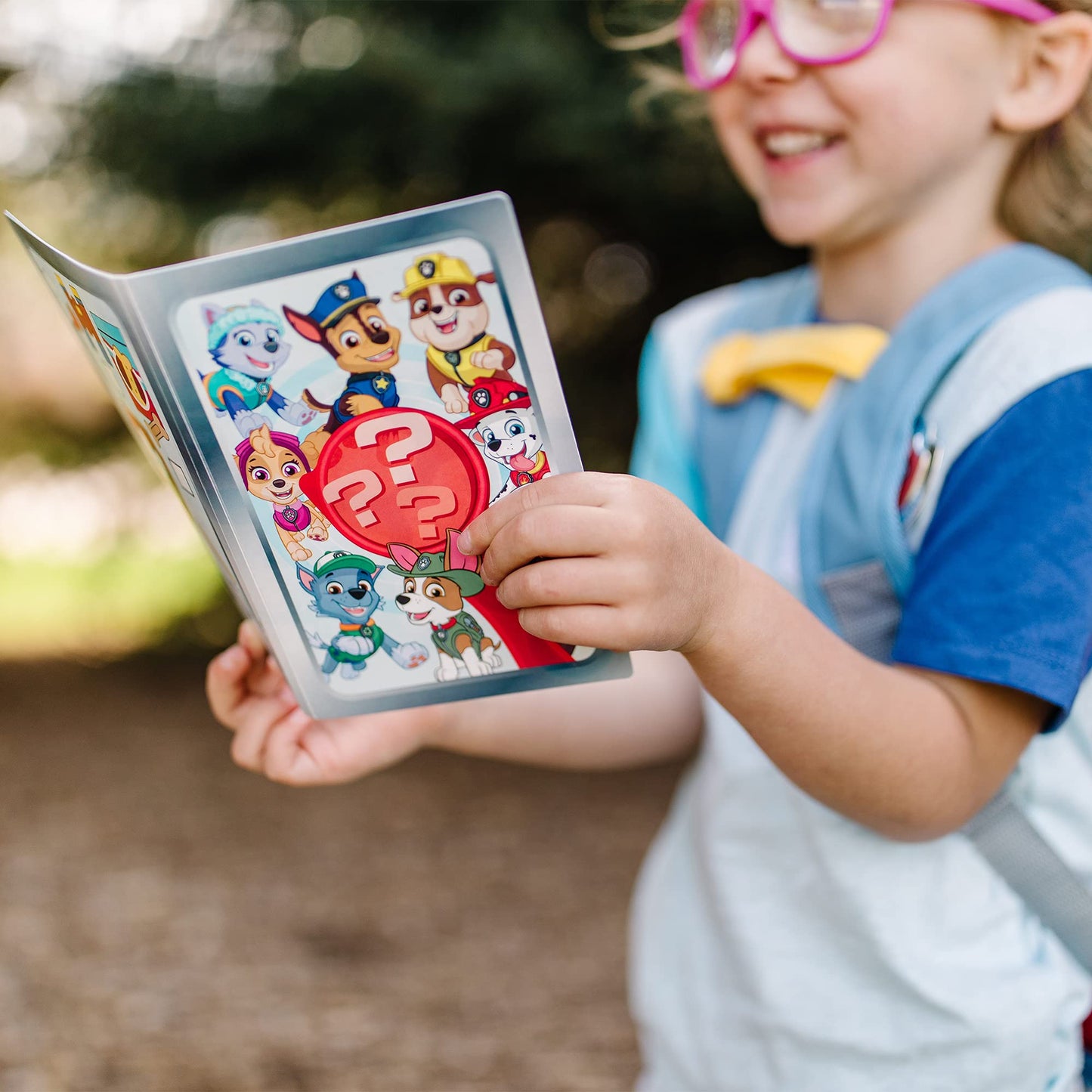 Melissa & Doug PAW Patrol Pup Pack Backpack, Adventure-Ready PAW Patrol Toys for Kids with Whistle, Binoculars, & Mission Cards, Preschool Toys for