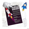 Fun Express Stem Rocket Pulley Craft Kit - 12 Pieces - Educational and Learning Activities for Kids