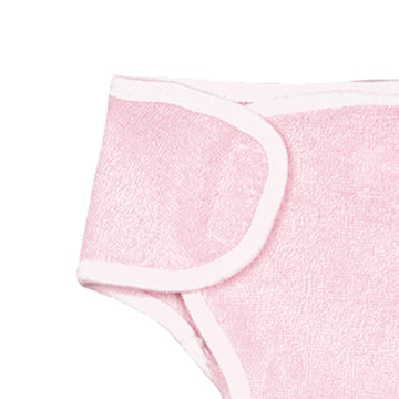 Sophia's Basic Everyday Essentials Plain Solid-Colored Velcro Flap Terrycloth Diaper for 15” Baby Dolls, Light Pink