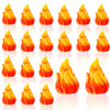 Pamonrueer 20 Pcs Mini Fake Fire Campfire Miniature Village Campfire Landscape Crafts Christmas Miniature Town Accessories for Mini Christmas Scene