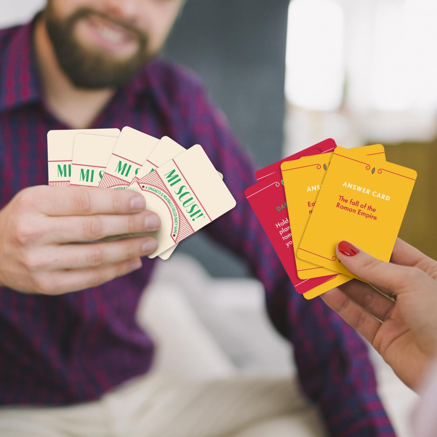 Mi Scusi Party Game - Hilarious Italian Family Card Game, Perfect for Game Night, Ages 14+, 2+ Players, 30 Minute Playtime, Made by Fitz Games