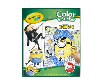 Crayola Minions 2 Color & Sticker Activity, Minions Coloring Book