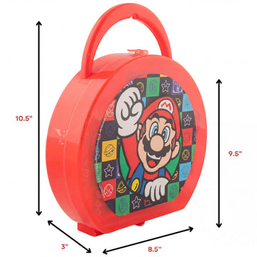 Super Mario Brothers Coloring & Sticker Activity Set for Kids with Travel Carrying Case
