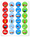 Heroes Personalized Round Waterproof Labels By Olive Kids