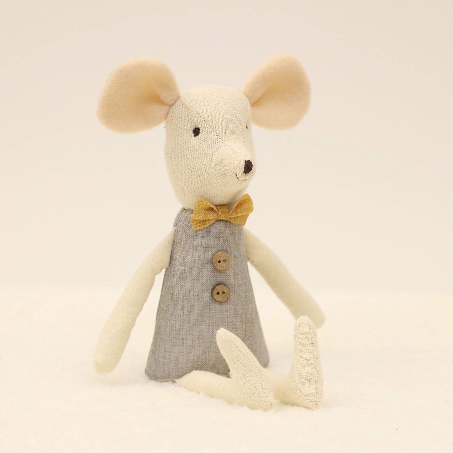 mousemic Mouse Family Dolls Stuffed Animal Toy Birthday Gift Mini Plush Toy Gray
