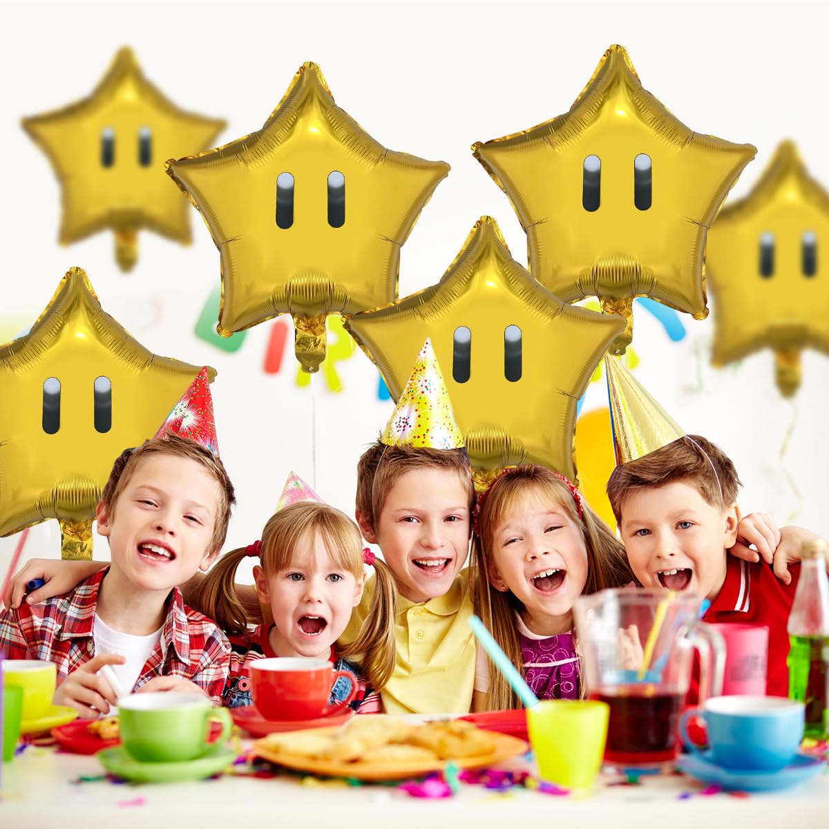 12PCS Gold Birthday Balloons?Yellow Balloons Kids Birthday Party Decorations Supplies