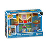Funko Pop! Bitty Boxes: X-Men - The X-Mansion Playset - Wolverine and Professor X - Collectable Display Case with Interior Scene and Storage - Gift