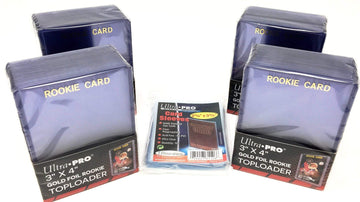 Ultra Pro 100 Rookie Card Toploaders + 100 Penny Sleeves Bundle