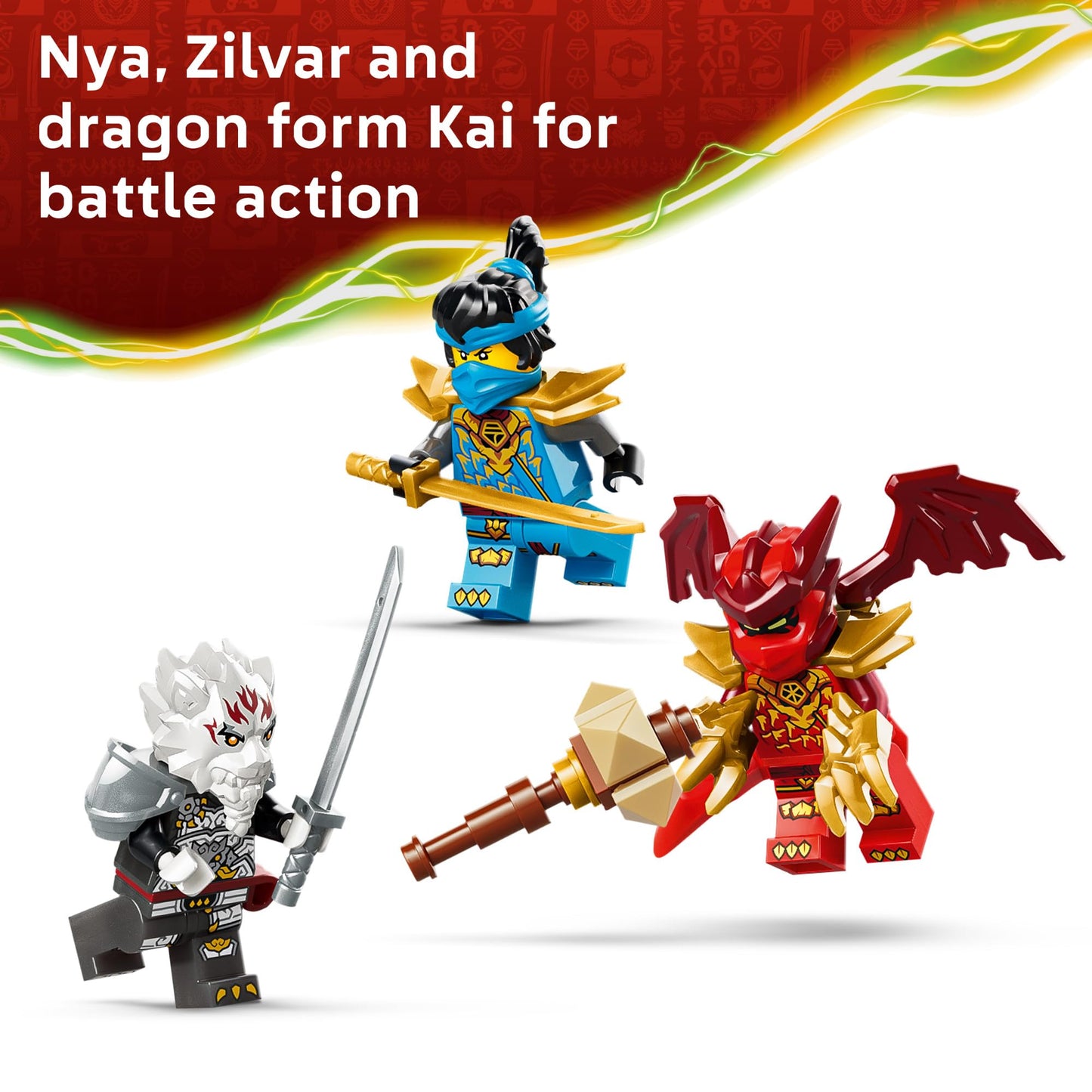 LEGO NINJAGO Zilvar and Grimtak the Dragon Beast 71863