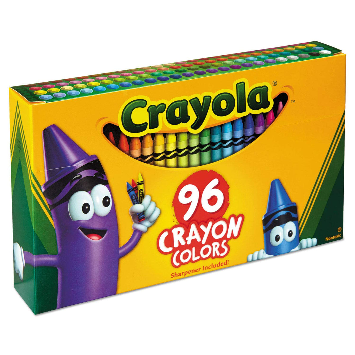 Crayola 52-0096 96 Count Crayon Box With New Specialty Crayon Samples