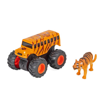 Wild Republic Adventure Mini Truck Tiger Action Toy Set - 4"