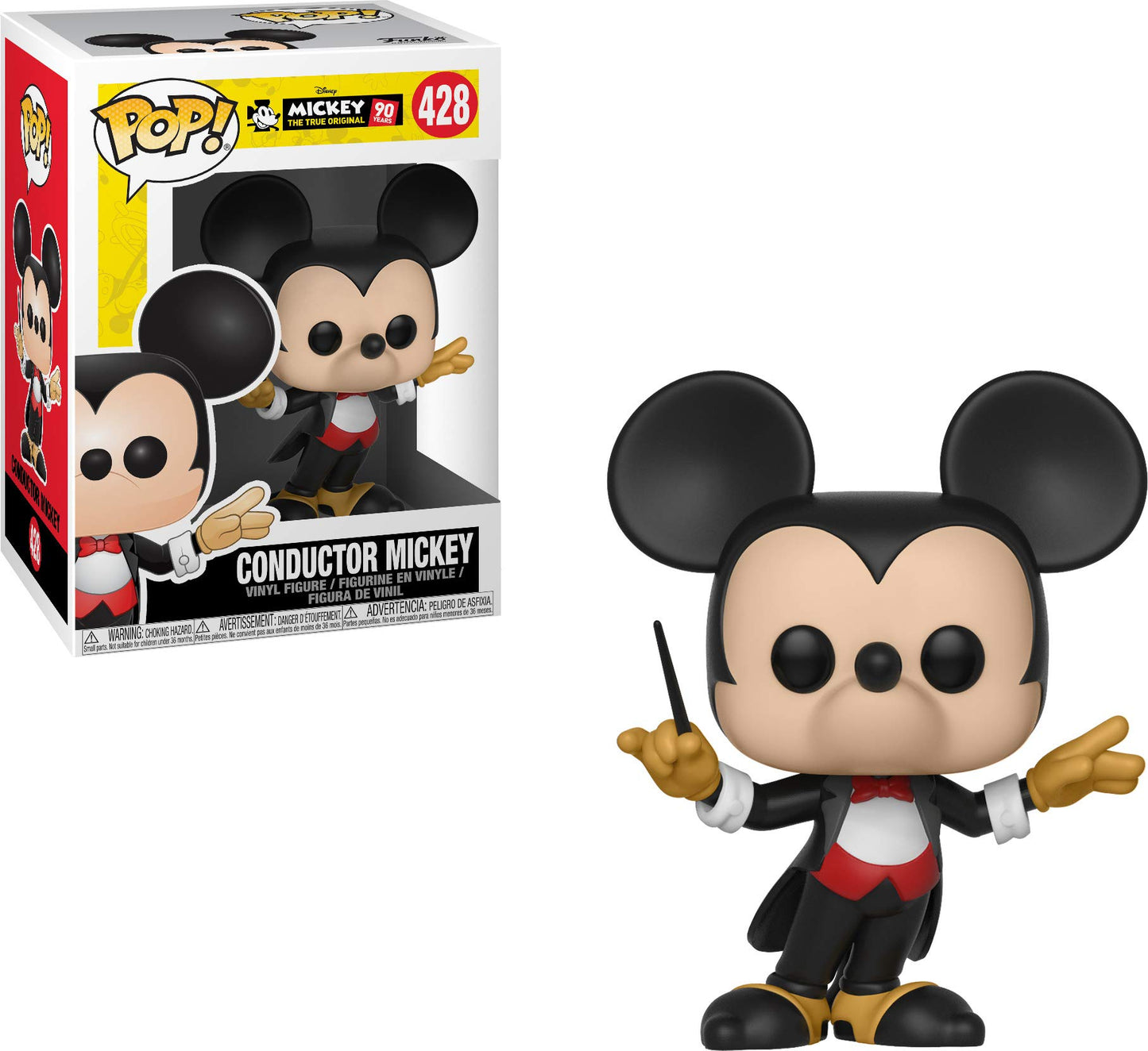 Funko Pop Disney: Mickey's 90Th - Conductor Mickey Collectible Figure, Multicolor