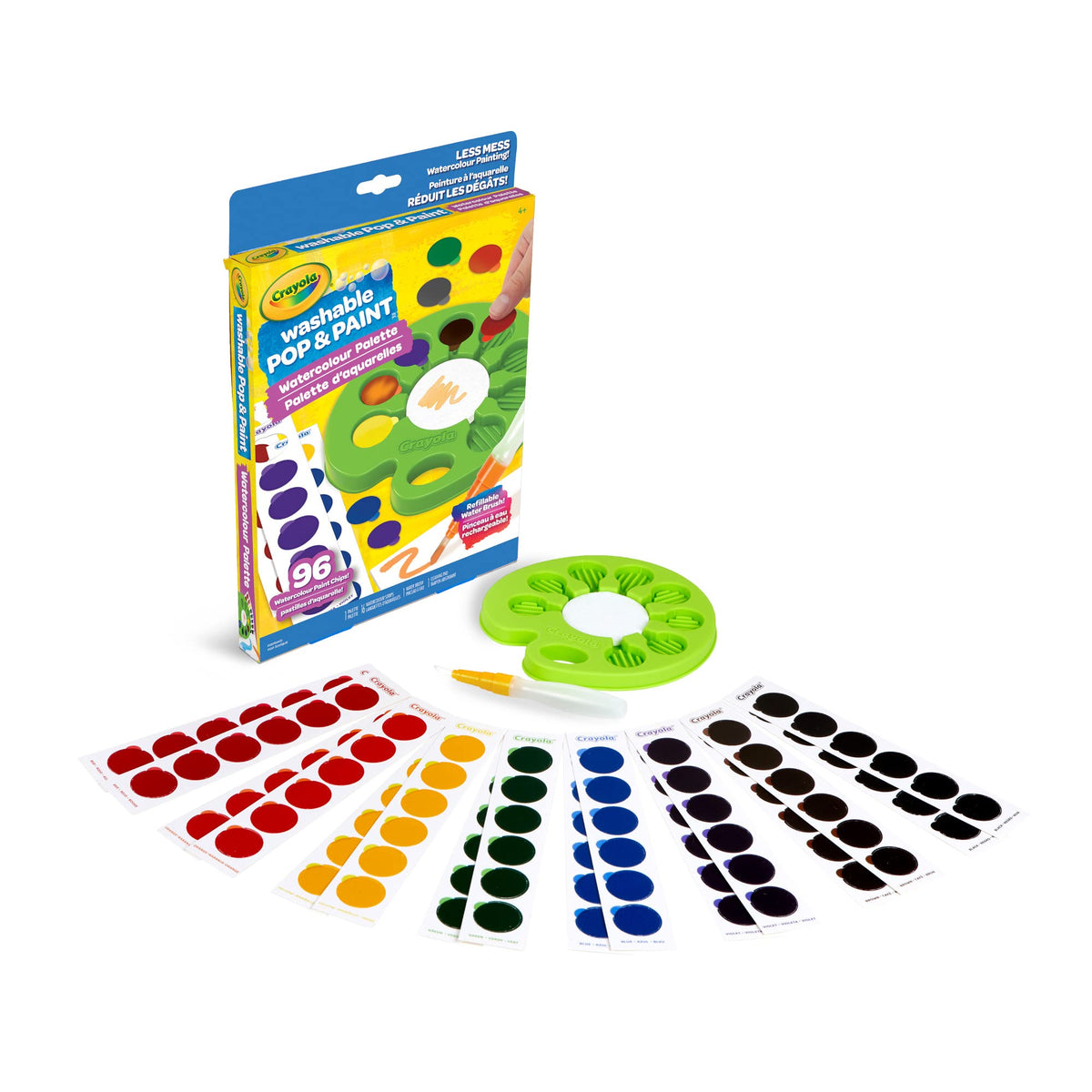 CRAYOLA Washable Pop & Paint Watercolour Palette