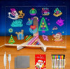 LED Drawing Board with 7-Colors,Equipped with Stand,8 Colored pens (with Eraser Caps),Sketchbook,Adapter, Hook, Chain, Spray Bottle, Cloth