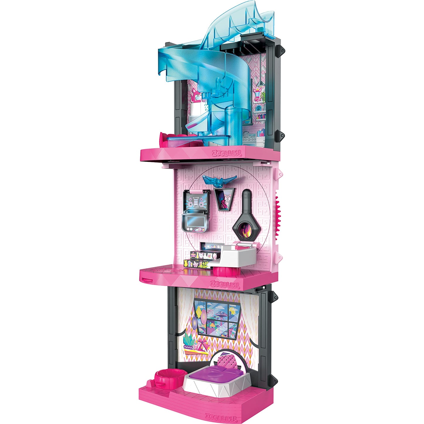 Zoobles 6061366 Modular Magic House Toy - Colourful Magic Balls Transformable into Fantastic Animals - 1 Z-Girlz Exclusive Figurine Included - 6061366