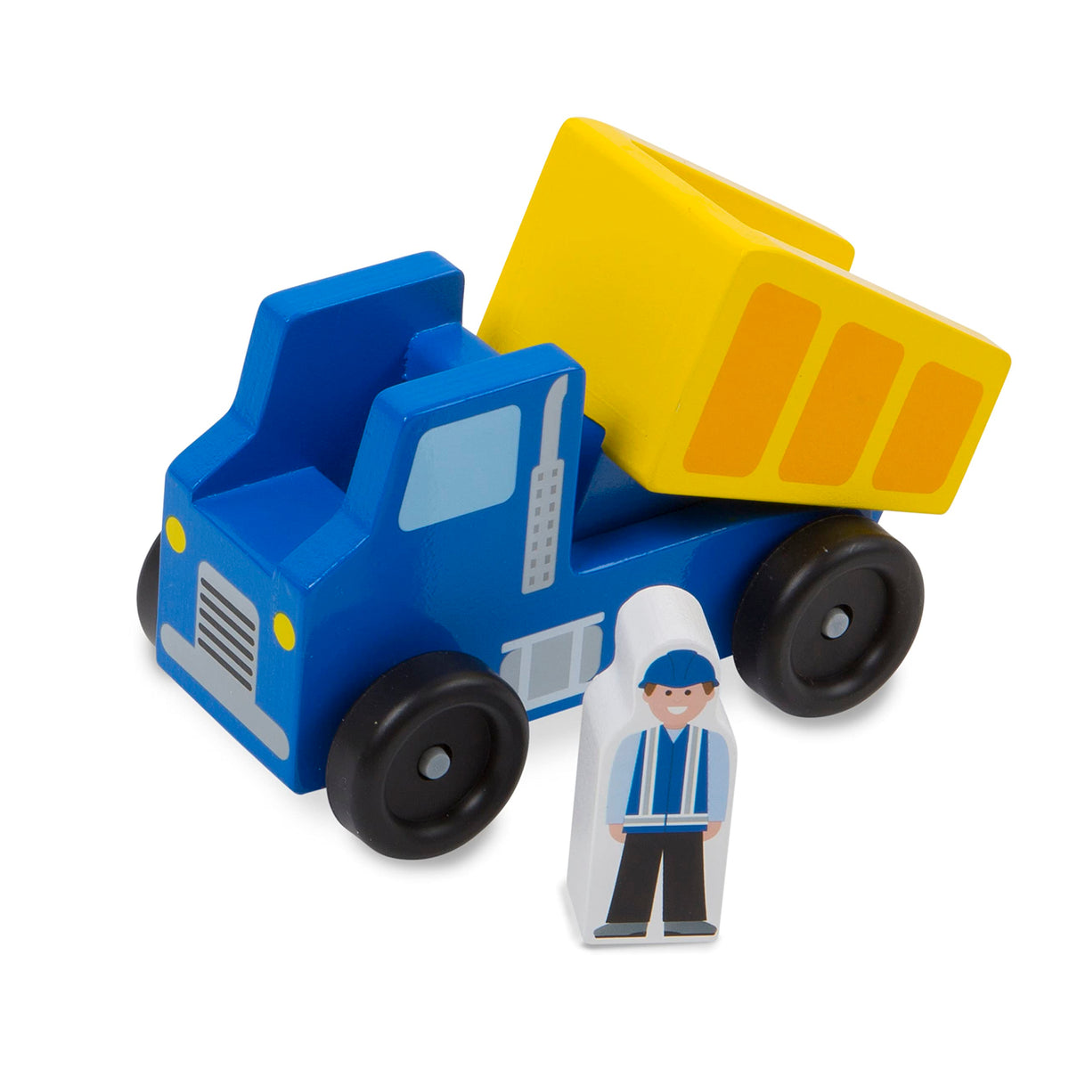Melissa & Doug Construction Vehicle Wooden Play Set (8 pcs)