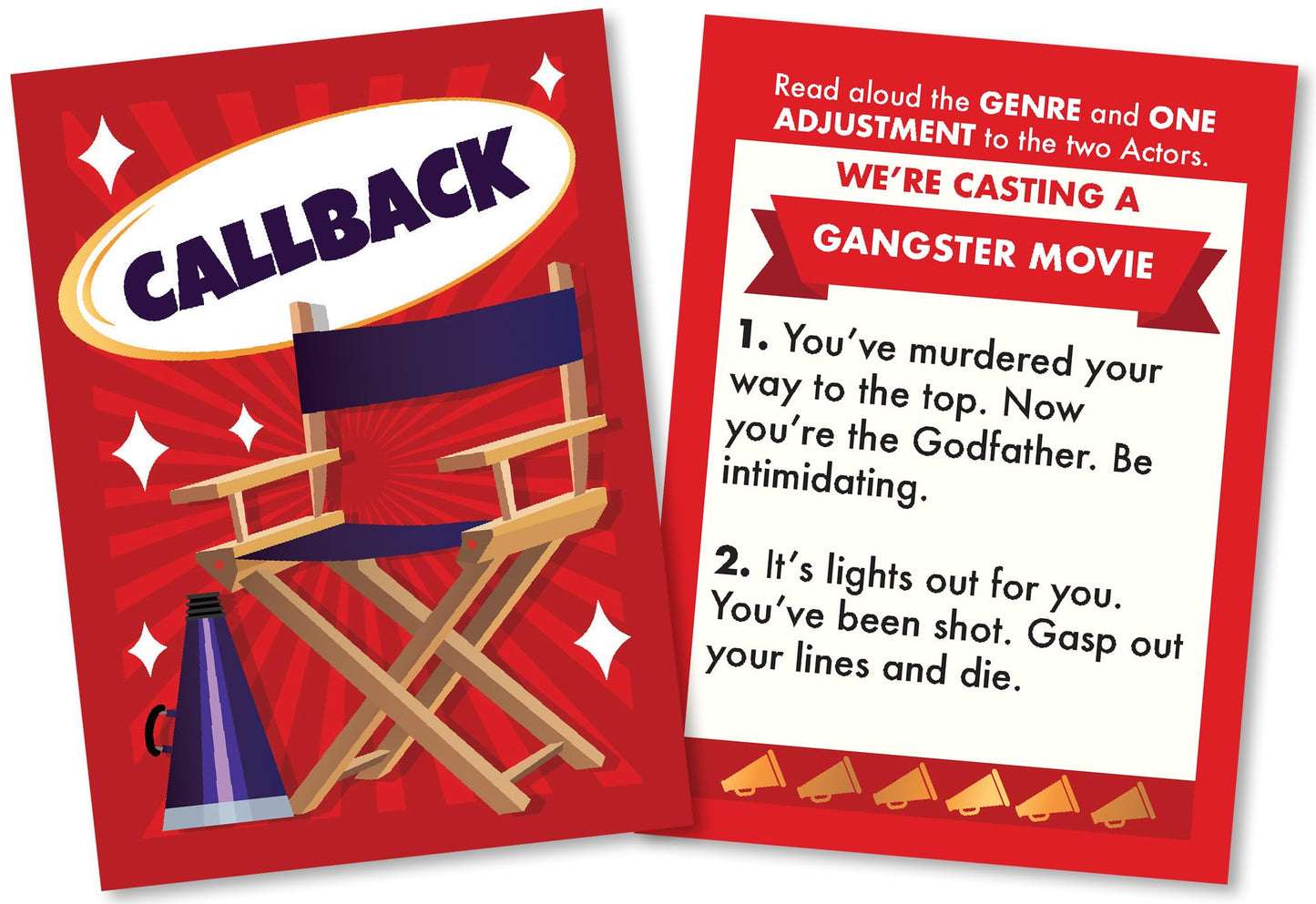 Casting Call Original Edition - Party Card Game - Hilarious Hollywood Theme Card Game for Family Game Night - for Adults and Teens - 4-8 Players, Play
