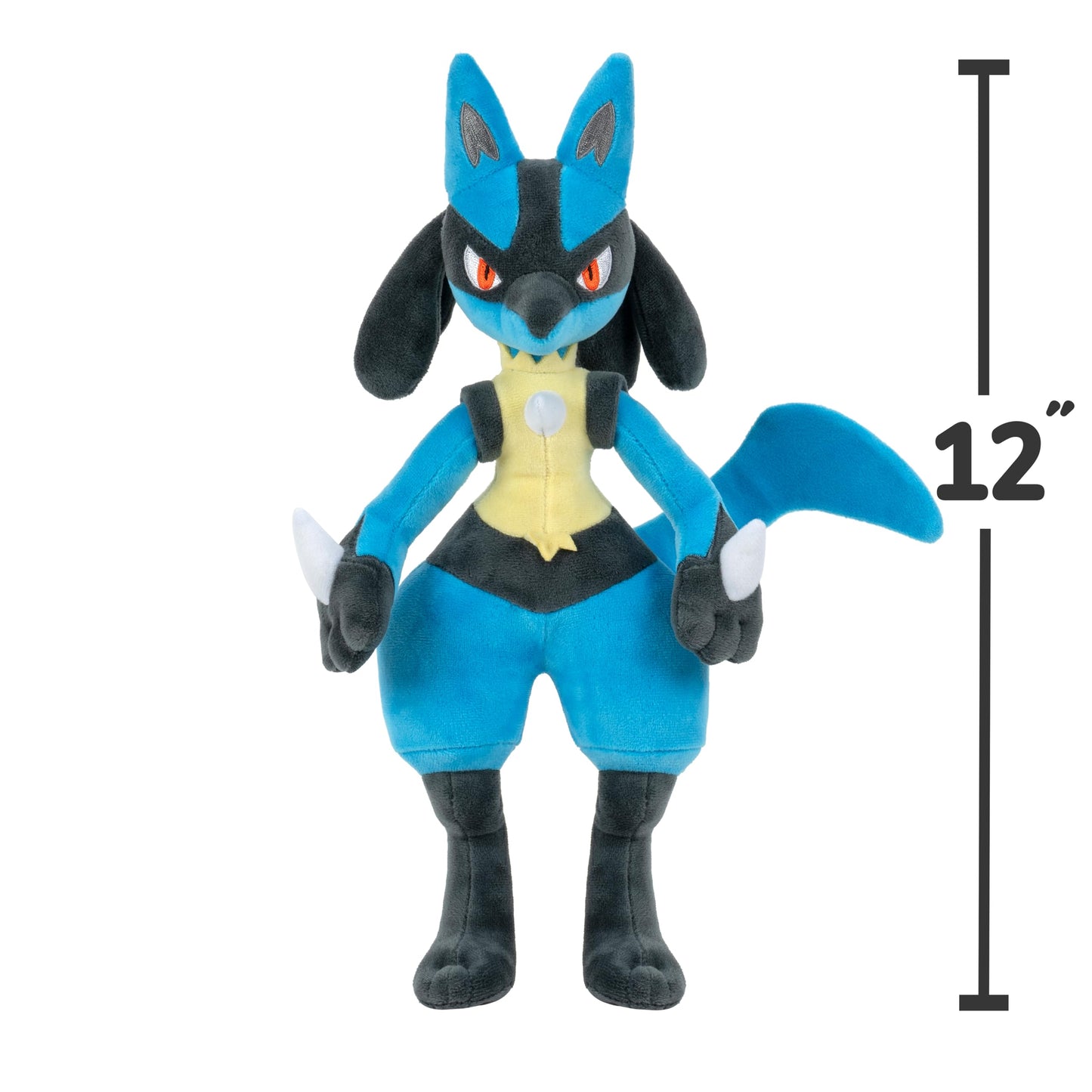 Pokémon Lucario Soft Plush 20 cm with authentic details