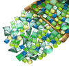 500g Mixed Color Irregular Crystal Mosaic Tiles,Tiny Mosaic Tile DIY Hobbies Children Handmade Crystal Craft for Craft Bathroom Kitchen Home