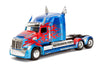 Jada Transformers The Last Knight 1:24 Optimus Prime Die-Cast Car w/Robot on Chassis, Toys for Kids and Adults