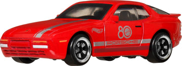 Hot Wheels Toy Cars & Trucks 8-Pack, Set of 8 Die-Cast 1:64 Scale Retro Vehicles with Special Mattel 80th Anniversary Deco & Packaging