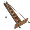 WE Games Shoot the Moon Game, Large 17.5 inch Size, Walnut Wood Stain, Retro Games for Adults, Classic Table Top Board Game