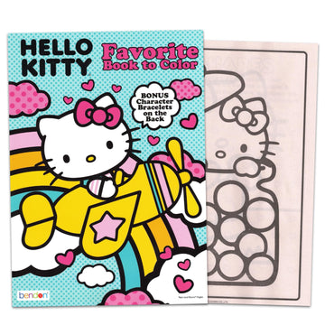 SANRIO Hello Kitty Coloring Book Set - Bundle with Activity Book and Play Pack Featuring Hello Kitty Plus Stickers, Crayons, More Coloring Set