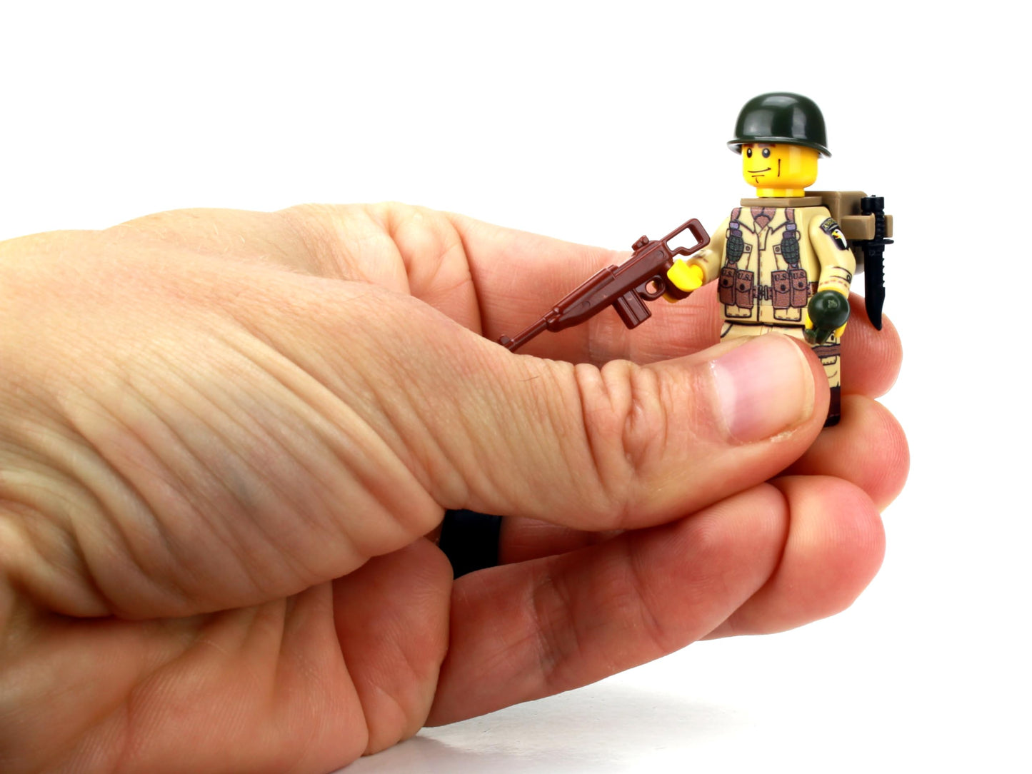 Battle Brick 1.6 Inches Tall US Army WW2 101st Airborne Paratrooper Battle Brick 1.5 Inches Tall Custom Minifigure | Genuine Military Minifig |