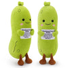 Sprinqdawin Emotional Plush Pickle,Pickle Stuffed Animal-20” Plushies Cucumber Stuffed Animal with Positive Warm Words,Kawaii Plush Toy Vegetable