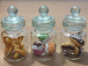 3pc Miniature Food Cookie Cake Chocolate Candy Dollhouse Donut in Clear Glass Mini Bottle Fruit Food #MF042