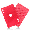 CIBOAN Red Plastic Waterproof Playing Cards, Deck of Cards, Durable Standard Size Poker Deck for Family Game Nights, Travel,Beach & Pool& Outdoor