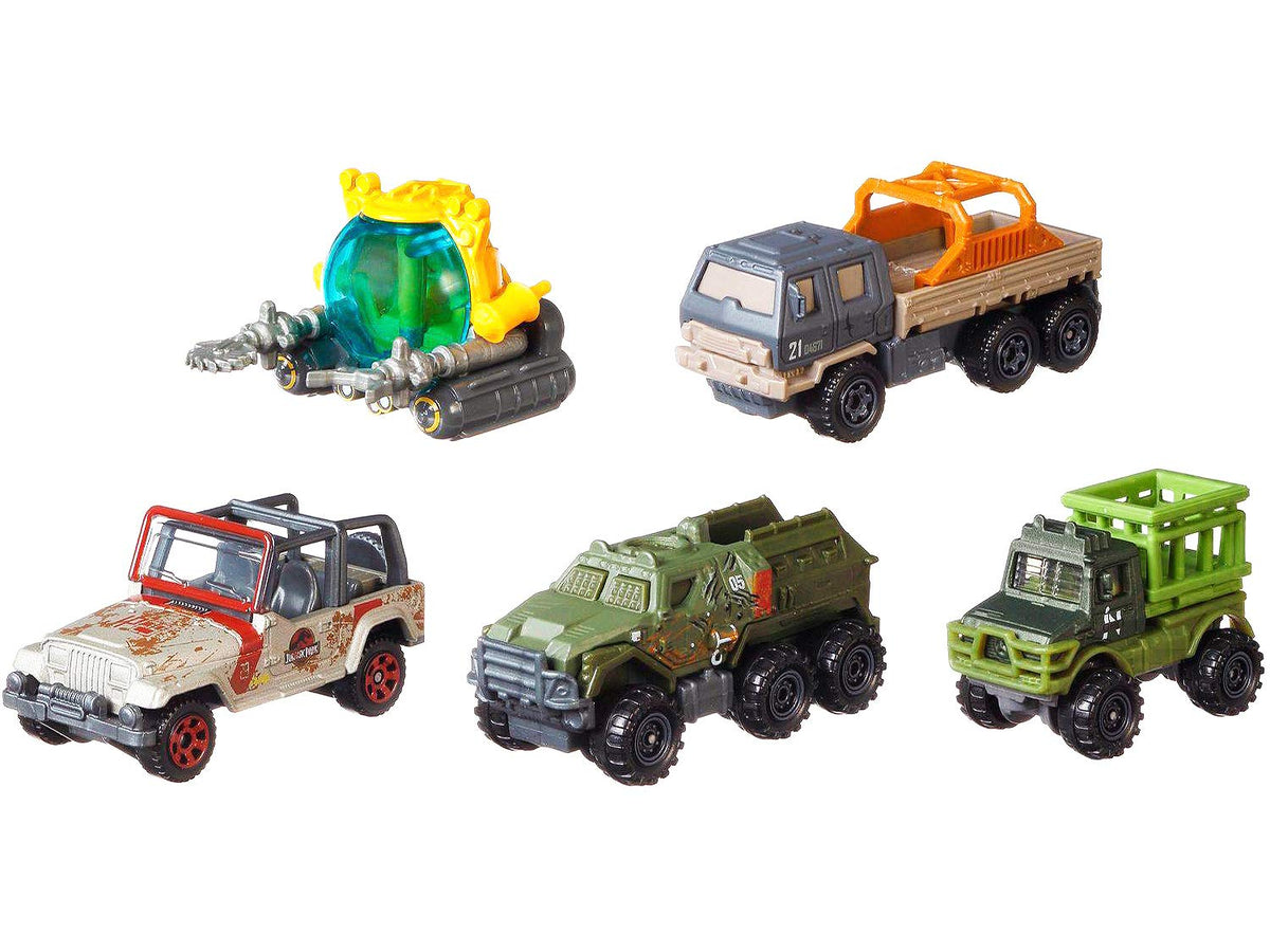 Matchbox 5 Pack Jurassic World Total Tracker Team