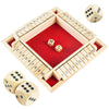 Shut The Box Game, 2-4 Player Family Wooden Board Table Math Games, Travel Games, Stocking Stuffers, Board Games, 2 Dices Tabletop Toys for School