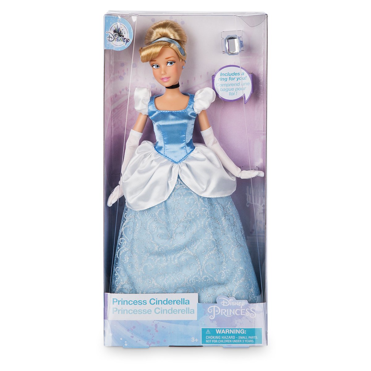 Disney Store Cinderella Classic Doll with Ring - 11 1/2'' 2018 Version