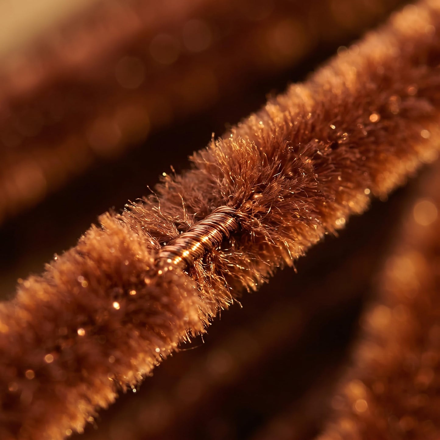 Brown Pipe Cleaners 100 Pieces Chenille Stems for DIY Art Decorations Creative Craft (6 mm x 12 Inch)