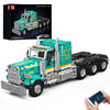 Mould King 13201 Semi Truck Building Set, Flatbed Truck Toy with 3 Motors, Collectible Car Model to Build and Display, Buildable Gifts for Adult (2064
