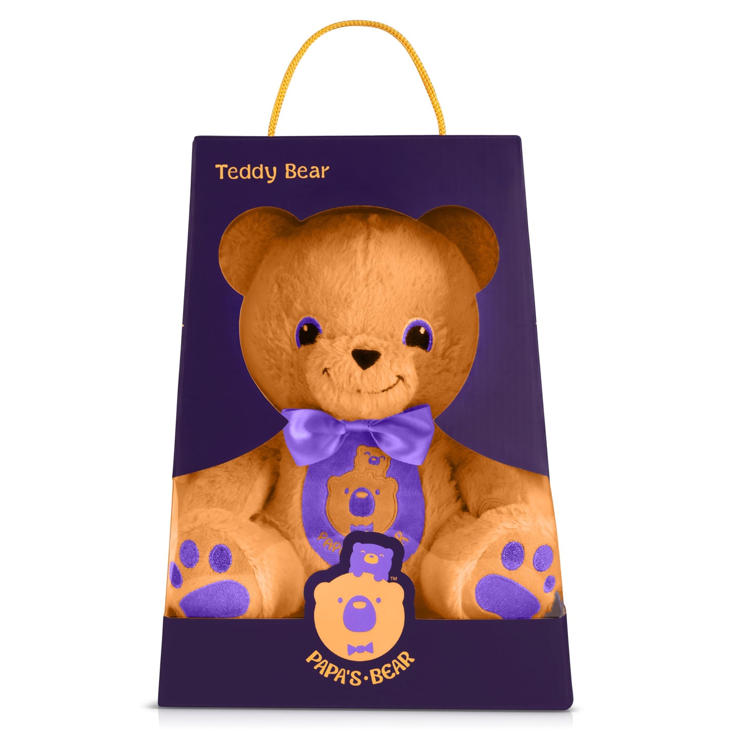 Papa's Bear Teddy Bear Plush, Soft Classic Stuffed Animal for Babies, Toddlers and Kids, Meaningful Gift from Dad