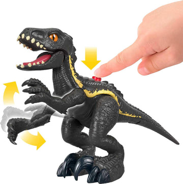 Fisher-Price Imaginext Jurassic World Indoraptor & Maisie, scratching dinosaur and character figure set for preschool kids ages 3 years and older
