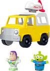 Fisher-Price Little People Toddler Toy Disney & Pixar Toy Story Pizza Planet Truck with Buzz Lightyear & Alien Figures for Kids Ages 18+ Months