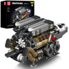 Mould King 10131 W16 Engine Building Blocks Sets, V8 Engine Model kit that Run, Build Your Own STEM Model Engine, 16-Cylinder Car Engine Building